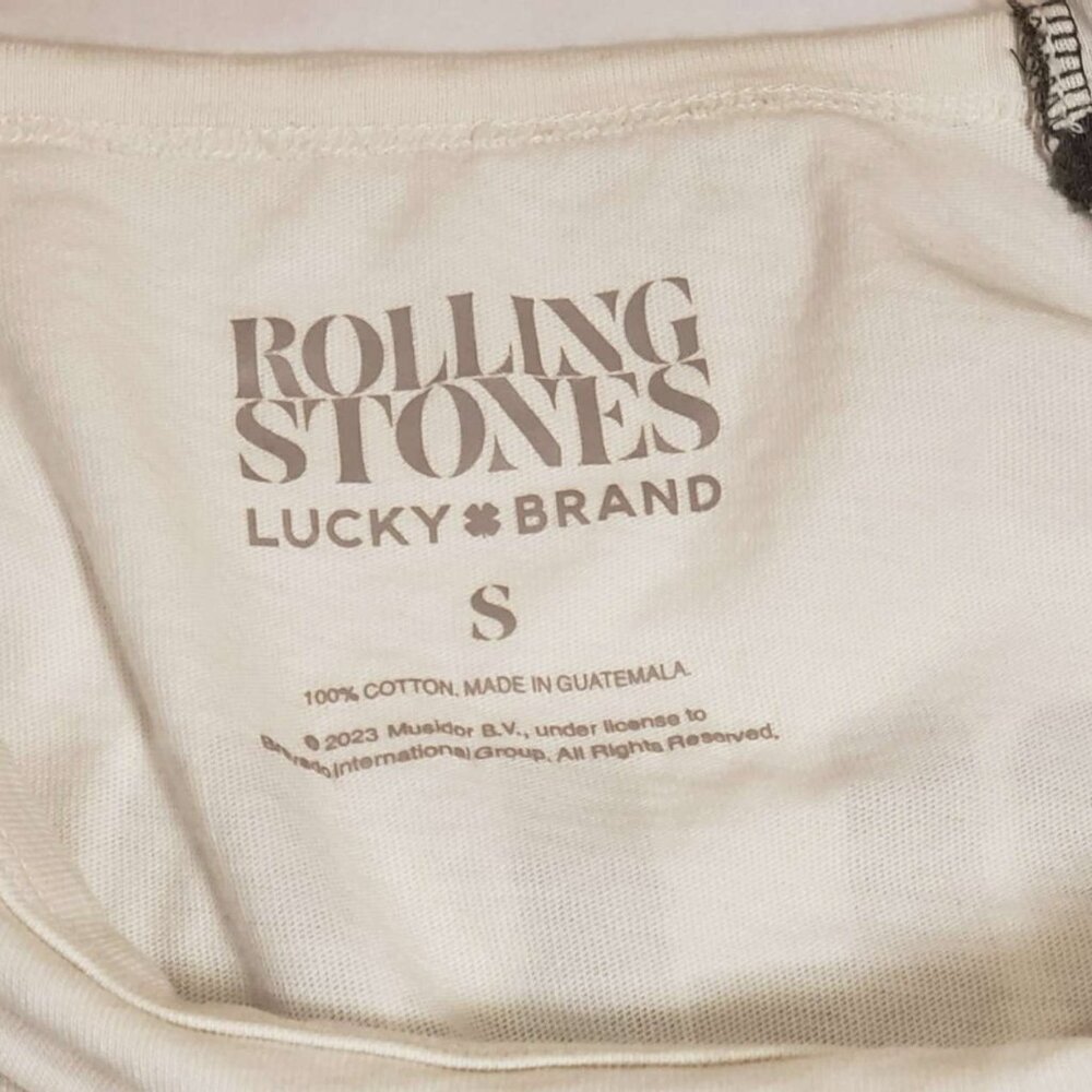 Lucky Brand Rolling Stones Raglan Sleeve T-Shirt Sz. Small - Picture 5 of 5